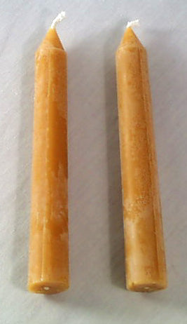 Candles -PAIR Standard Taper Beeswax