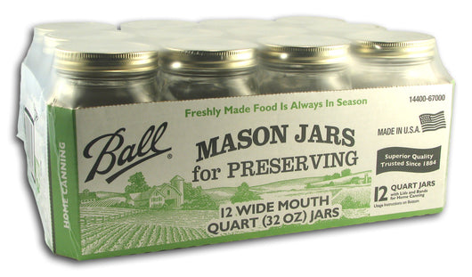 Wide Canning Jars (1 Qt)