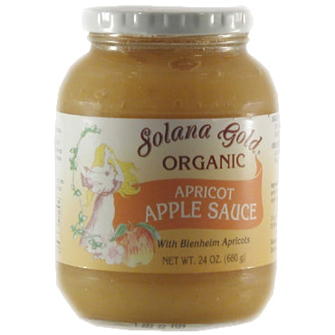 Apricot Apple Sauce, Organic-Glass