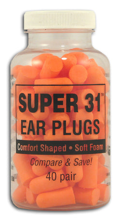 Super 31 Ear Plugs (40 pair)
