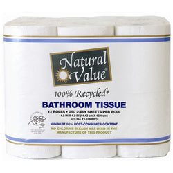 Bath Tissue 250 2ply sheets-Recycled