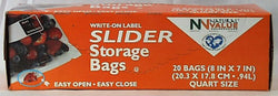 Slider Storage Bags, Quart size
