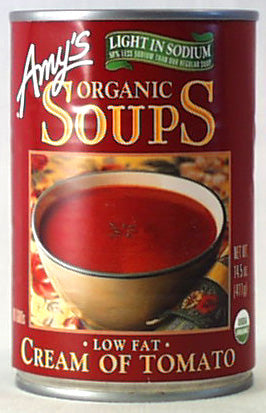 Amy's Cream of Tomato Soup, LS, Org