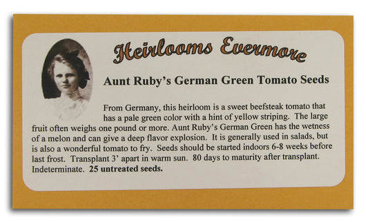 Aunt Rubys German Green Tomato Seeds