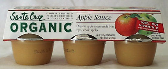 Apple Sauce Cups, Organic