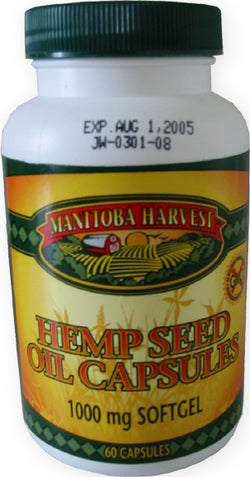 Hemp Seed Oil Capsules, 1000mg