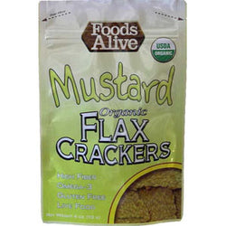 Mustard, Flax Crackers Organic