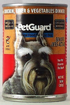 PetGuard Chicken,Liver&Veg Dinner,Sr