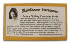 Boston Pickling Cucumber Seeds