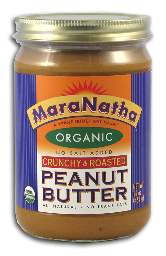 Peanut Butter, CRUNCHY Unsalted Org