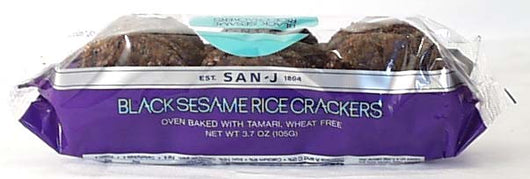 Wheat-free Black Sesame Rice Cracker