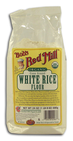 White Rice Flour, Stone Ground, Orga