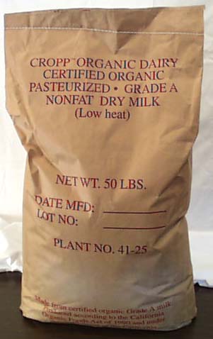 Milk Powder, Non-Instant, Non-Fat, Organic