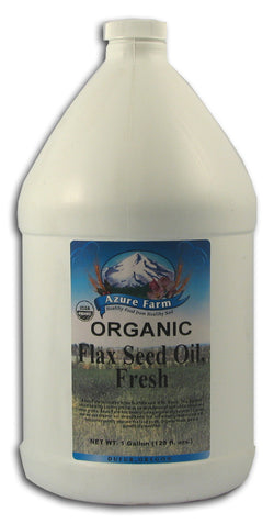 Flax Seed Oil, Fresh, Organic