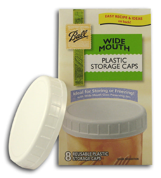 Wide Mouth Plastic Storage Caps