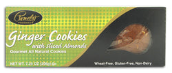 Ginger Cookies with Sliced Almonds