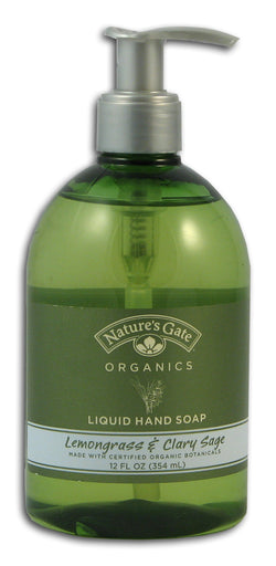 Lemongrass & ClarySage Liq Soap, Org