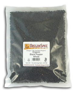 Black Pepper, Whole, Organic