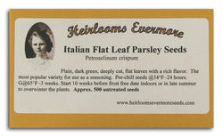 Italian Flat Leaf Parsley Seeds