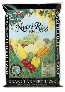 Fertilizer, Granules, 4-3-3, Organic