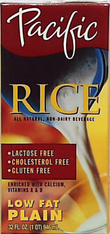 Rice Milk, Plain, Low Fat, Non-Dairy