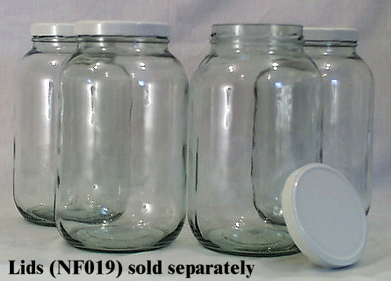 Wide Mouth Glass Gallon Jars w/o lid