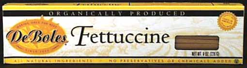Fettuccine, Organic