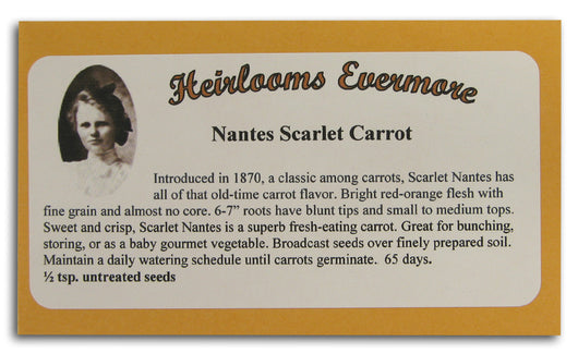 Nantes Scarlet Carrot Seeds
