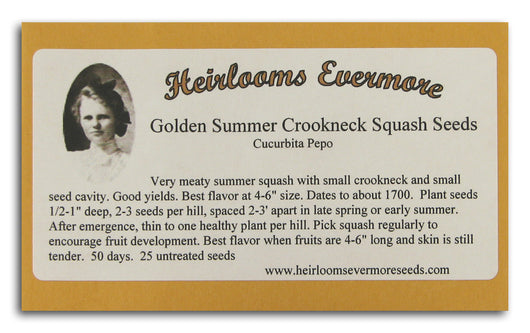 Golden Summer Crookneck Squash Seeds