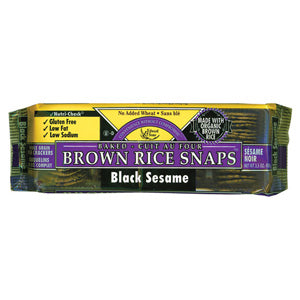 Brown Rice Snaps, Black Sesame