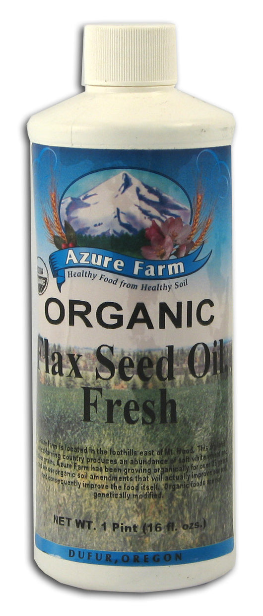 Flax Seed Oil, Fresh, Organic