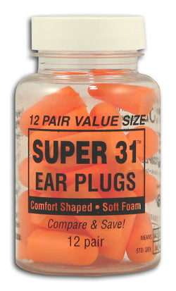 Super 31 Ear Plugs (12 pair)